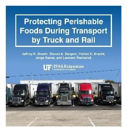 thumbnail for publication: Protecting Perishable Foods During Transport by Truck or Rail